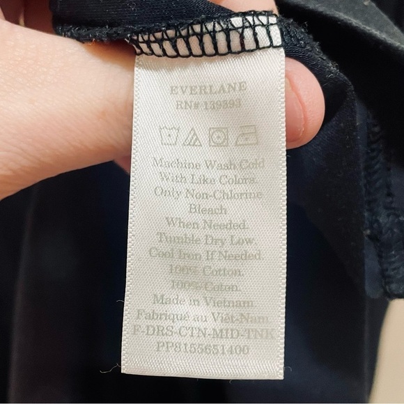 Everlane Black Sleeveless Maxi Dress XL X-Large - Picture 4 of 7